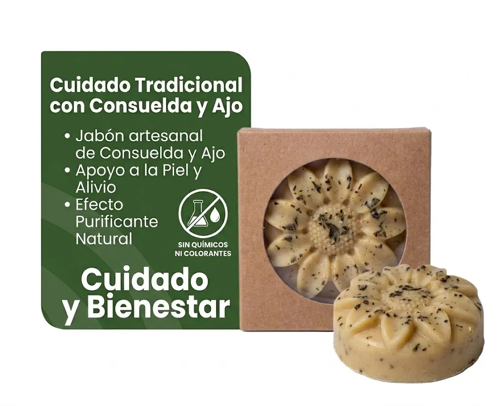 Jabon de consuelda y ajo