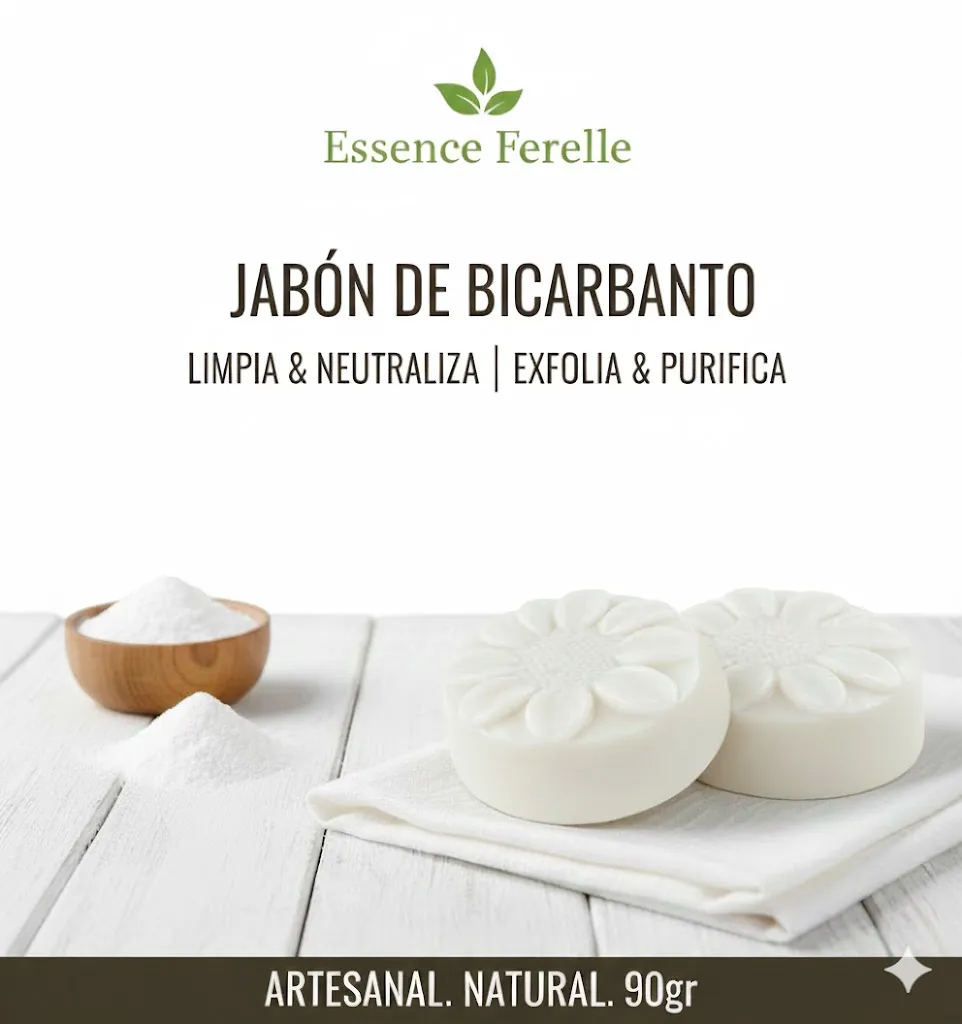 Jabón de Bicarbonato (✅ 1 Unid. (Probar) 🧼)