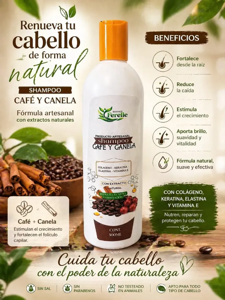Shampoo De Café y Canela